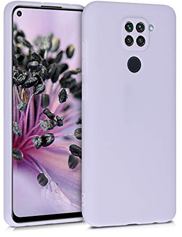 kwmobile Carcasa Compatible con Xiaomi Redmi Note 9 Funda - con Bordes elevados - Apto Carga inalámbrica - Lila Mate