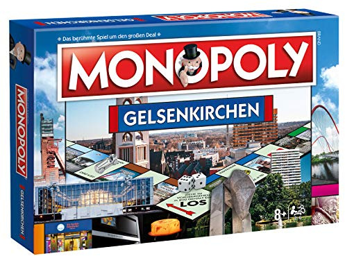 Winning Moves Monopoly Gelsenkirchen: Der Brettspielklassiker trifft auf die Großstadt im zentralen Ruhrgebiet, Gesellschaftsspiel für 2-6 Spieler ab 8 Jahren