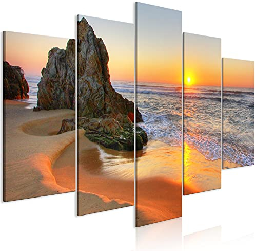 murando - Akustikbild 225x112 cm Bilder miit Akustikschaumstoff Hochleistungsschallabsorber Schallschutz Leinwandbild XXL 5 tlg Wandbild c-B-0463-b-m