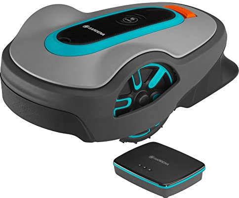 Gardena robot tosaerba smart SILENO city 500 m²: tecnologia LONA AI, controllo tramite app, SensorControl, per pendenze max. 35 percento, incl. gateway intelligente, versione ES (19602-74)