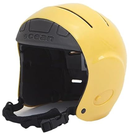 OCEAN Dolphin Helm für Kitesurfen, Surfen, Wing Foil und Wassersport, Unisex, Gelb, S/M (540 mm - 575 mm)
