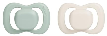 b.box Baby Schnuller Größe 1 (2er Pack) | Silikon Sauger und Schild im Symmetrischen Design | Bleibt Sauber | BPA-Frei | Baby Schnuller 0-6 Monate