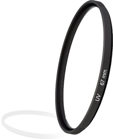 Filtro UV Helweet, 67mm, Protezione Ultravioletta, Vetro Ottico, Rivestimento Multiplo, Compatibile con Oiettivi da 67mm