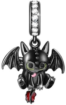 Abalorio de plata de ley 925, diseño de dragón, búho, graduación, gato, pony, caballo, madre e hija, colgante compatible con pulsera Pandora Charm Moments, 20mm x 20mm x 5mm, Metal Plata de ley, No es