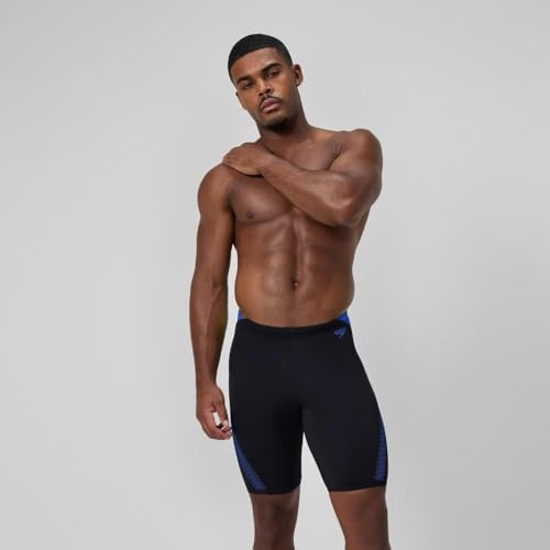 Speedo Herren Hyperboom Splice Schwimmhose | Schnell trocknend | Training | Fitness | Chlorbeständig Cobalt Pop 34