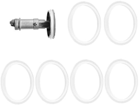 EnweiBingshi 38 mm Pop-Up-Gummidichtungsscheiben, 6 Stück, Badewannenstopfen-Dichtung, O-Ringe, Gummidichtung, für Push-Typ-Waschbecken-Abflüsse, Badewannenstopfen, Waschbecken und Küchenspülen (weiß)