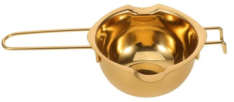 CONGARTENO Olla de Inoxidable para Fundir Chocolate y Queso Baño María para Uso Doméstico Resistente y Fácil de Limpiar Cuenco de Calentamiento Versátil para Repostería y Velas