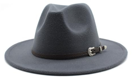 1st Brittisk stil filt Jazz Fedora Hatt Stor Storlek 59-61 cm Klassisk Formell Trilby