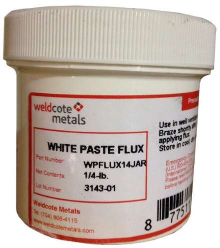 Weldcote White Paste Flux 1/4 Pound Jar