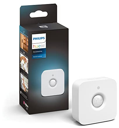 Philips Hue Intelligent Indoor Motion Sensor, Smart Home Wireless Lighting Accessory, App Controlled, White