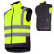 K&G Profi Arbeitsweste Lahti PRO L41313 NEON GELB Doppelseitige Warnweste Winterweste Herrenweste Bodywarmer Warmweste Herren Warm Weste (S)
