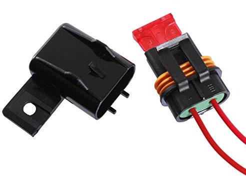 KFZ Sicherungshalter wasserdicht für regulär Flachsicherung Auto Sicherung Sicherungsgehäuse (Einfach)