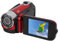 Asixxsix Videocámara con Zoom Digital 16, Pantalla de 2,4 Pulgadas 1080P 16MP Videocámara Grabadora con Luz de Relleno, Salida USB, Compatible con Selfies y Micrófono Externo (Rojo)