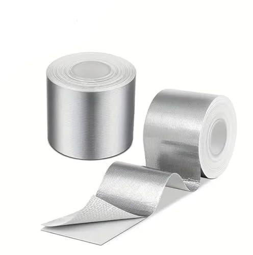 Flosfjylo Conductive Tape 2PCS - Premium Aluminum Foil Tape | Conductive,Waterproof,High Temp Heat-Resistant Foiled Tape Rolls 50mm x 10m for HVAC,Ducts,Insulation,Dryers & More