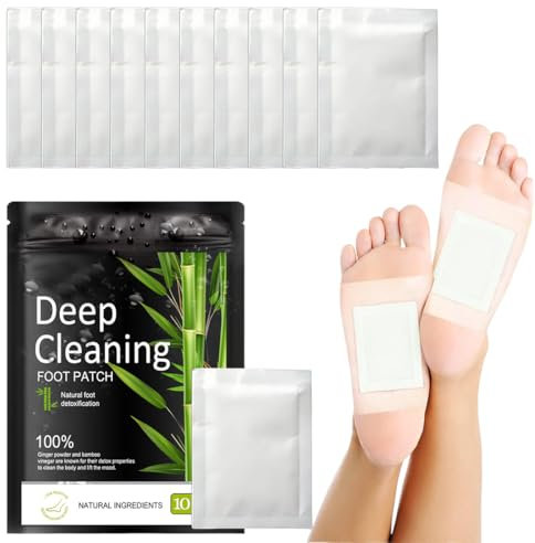 GXGM 10 Pezzi Cerotti Piedi, Principi Attivi Naturali Per Piedi,Patch Per Il Piede Per Dal Corpo Migliorano La Circolazione,Alleviare Lo Stress E Migliorare Il Sonno