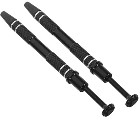 HOLIDYOYO Lot de 2 pinces à griffes robustes pour petites pièces - Flexibles - Outil d'enregistrement précis de puce IC - Vis électroniques et pince de composants - Durable et polyvalent