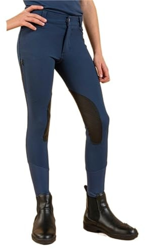 YGMNQAL Ridleggings Ridbyxor för barn ridning stretch tights hästbyxor utrustning, Blue2, 150