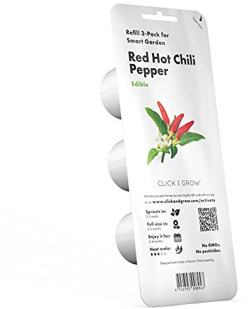 Click and Grow Smart Garden Red Hot Chili Peppers Plant Pods, 3-Pack