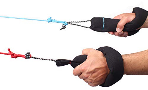 Wolkenstürmer® Komfort Lenkschlaufen gepolstert für Lenkdrachen - Robustes Zubehör für zugkräftige Lenkdrachen, Zweileiner- Drachen und Matten
