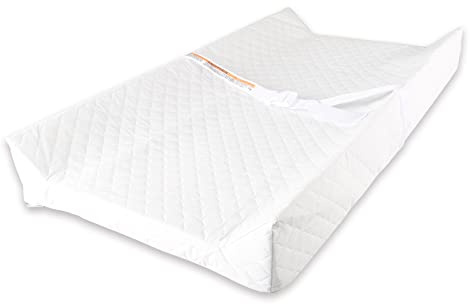 BBjixiang Baby Diaper Changing Table Pad with Waterproof Cover, Contour Changing Pad for Dresser Top 32”×16”