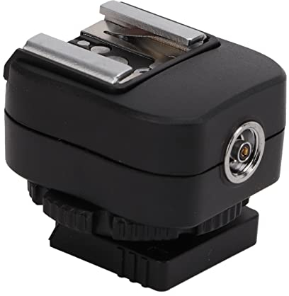 Adaptateur de Griffe Flash avec Port PC, TF‑334 Adaptateur de Griffe Flash pour Appareil Photo A7 A7C A7R A7RII A7MII A7RIII A7MMIII A74 A7R4 A7R4A A9 A9II A1 vers Flash et