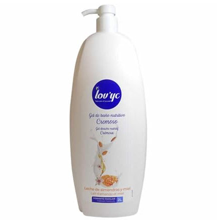 Lov'yc gel de baño Cremoso leche de almendras y miel 2 L.