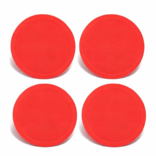 Dilwe 4 Stück Hockey-Pucks Offizielle Verordnung Kunststoff-Air-Eishockey-Pucks Austauschbar für Tischspielgeräte (Mittel (75 mm))