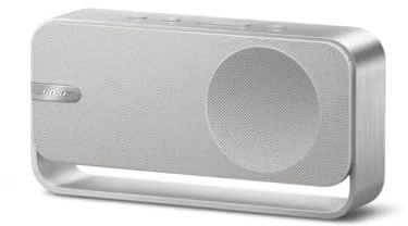 Bose SoundLink Home Speaker, Premium, Portable and Wireless Bluetooth Bookshelf Speaker, Up to 9 Hours Battery Life, Light Silver
