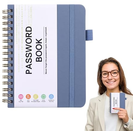 Carnet de Mots des Passe - Organiseur d’Identifiants et Codes Sécurisé | Cahier dee Suivi avec Onglets Alphabétiques pour Comptes Internet | Livre Mot dei Pase - Bureau Maison Usage Personnel
