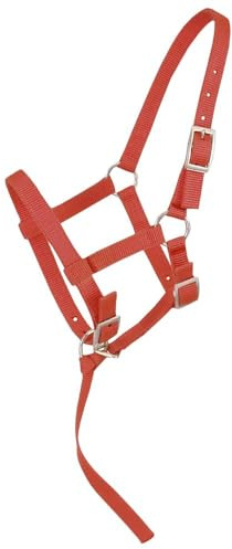 Tough1 Adjustable Foal Halter - Red