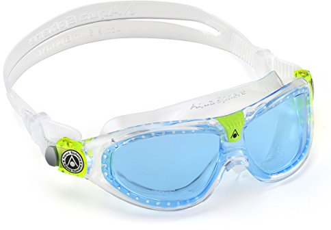 Aquasphere Aqua Sphere Unisex-Youth Seal Kid 2 Schwimmmaske, Transparent (Blue Lens), Einheitsgröße