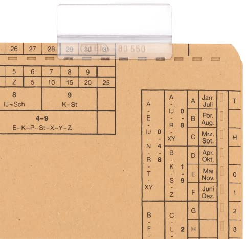 ELBA Sichtreiter, farblos, 50er Pack