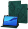 Rostsant Funda Huawei Mediapad M5 LITE 10.1 Carcasa de Cuero PU Relieve de Mariposa con Soporte para Bolígrafo Funda Tableta para Huawei Mediapad M5 LITE 10.1 Pulgada BAH2-W19 BAH2-L09 - Verde Oscuro