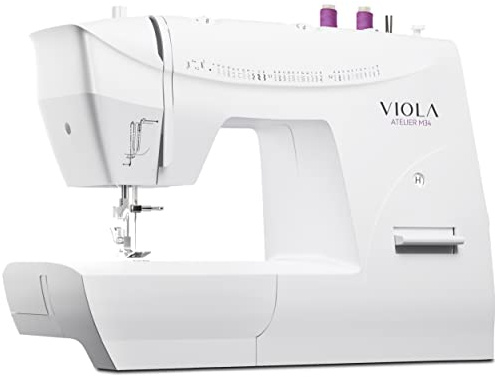 VIOLA Atelier M34 Máquina de coser con 34 puntadas de costura, enhebrado automático de la aguja, fácil para principiantes