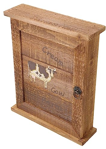 Ciieeo Armario para Llaves De Madera Retro Montado En La Pared Organizador De Llaves Artesanal con Acabado Rústico Ideal para Entrada Y Salón