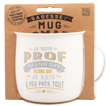 MUG NOMADE - Mug à thé et café personnalisé Prof - cadeau pour Homme et Femme