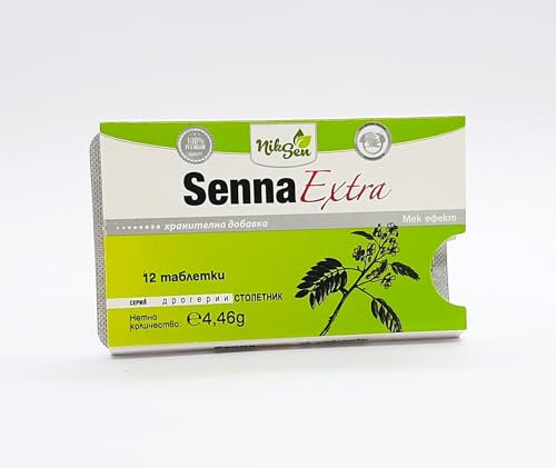 Senna extra-12 comprimés, ingrédient actif naturel à base de plantes, laxatif dérivé de la plante Séné, pour la constipation, complément alimentaire détox, petit pack de voyage