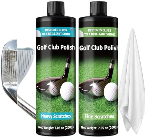 INNOVAYOU Kit de polissage pour club de golf de 410 ml, élimine les éraflures et les rayures, kit de polissage pour club de golf, convient pour les clubs en métal, zinc, aluminium et acier