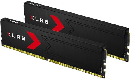 PNY XLR8 Gaming 32GB (2x16GB) DDR5 RAM 6400MHz CL36-48-48-104 1.4V (XMP/Expo Compatible) Desktop Memory Kit
