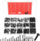 1005 Pcs Small M2 M2.5 M3 Countersunk Bolts and Nuts Set, Flat Head Hex Socket Head Screws Set, Machine Screws Nuts and Washers, Black Assorted Bolts Assortment Kit