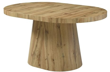 Vente-unique - Table à Manger Extensible 6 à +12 Personnes en MDF - Naturel Clair - CLOEVA