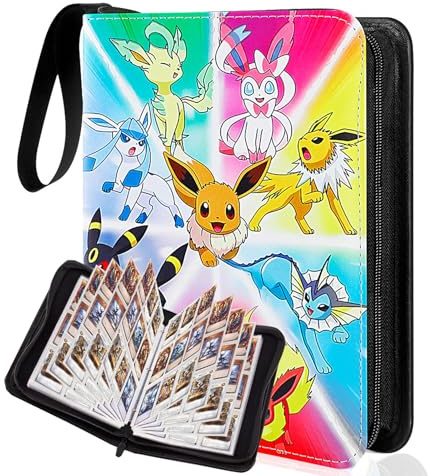 Classeur Carte,Holyhcx 50 PCS Album Carte a Collectionner,Peut Contenir 900 Cartes,Portable Livre Carte,étanche Range CarteS Collectionner (DJH-900)