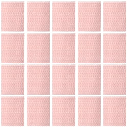 Tofficu Sobres de Burbujas Forma de Corazón 20 Unidades Tamaño Pequeño para Embalaje Seguro y Envío de Joyas, Tarjetas y Accesorios, Material Resistente Adecuado para Pequeñas Empresas