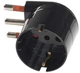 Adattatore schuko 90° salvaspazio