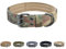 EXCELLENT ELITE SPANKER Militär-Hundehalsband Taktisch Mit D-Ring Verstellbar Für Mittelgroße und Große Hunde (Camouflage-M)