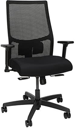 HON Ignition 2.0 Ergonomic Office Chair, Lumbar Support, Desk Chair, Black