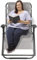Artist Hand Garden Chairs 70.5CM Extra Wide Folding Zero Gravity Chair Sun Lounger Recliner For Beach Patio Garden Camping Outdoor Square Steel Legs W/Free Holder 200KG Capacity Gray