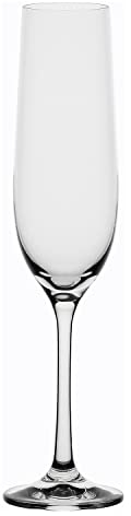 LA PORCELAINE BLANCHE - Lot de 6 verres à vin mousseux 190 ml Novello