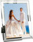 Cornice Foto 25x20 cm in Vetro, Cornici Argento, Foto di Famiglia e Foto di Matrimonio, Regalo