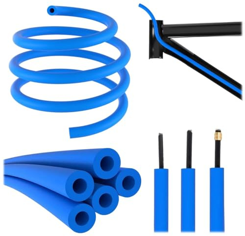2 stycken 1,5 m/parti cykelram intern, skumkrets hölje dämpare hylsa för cykel, ram inre hölje dämpare, lämplig för ytterdiameter inom 6 mm, cykel shift/broms/hydrauliskt rör